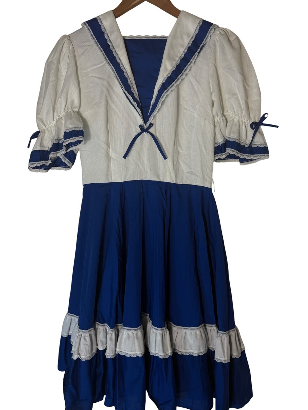 Vintage Sailor Prairie Dress Cottagecore